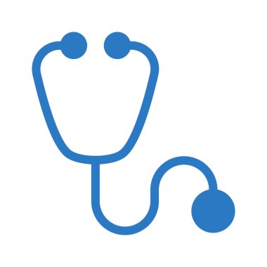 stetoskop glif renk simgesi 