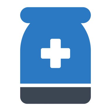 antibiyotik glif renk simgesi