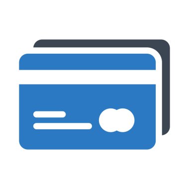 kredi kartı glif renk simgesi