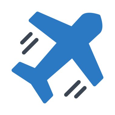 Uçuş glif renk simgesi