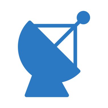 uydu glif renk simgesi