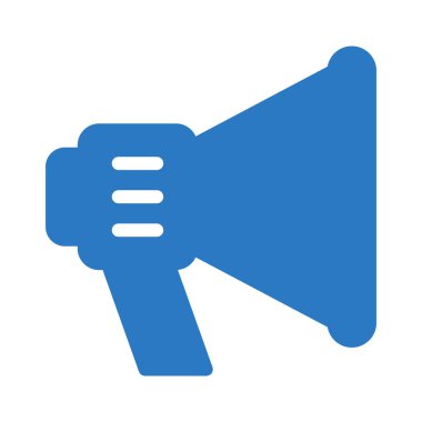 megafon glif renk simgesi