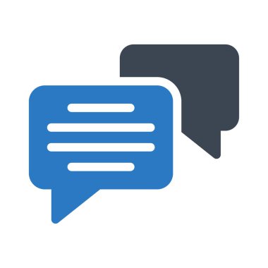 kabarcık sohbet glif renk simgesi