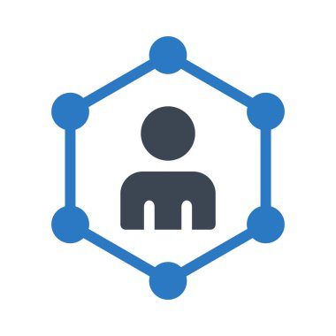 profil bağlantı glif renk simgesi