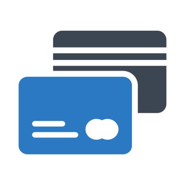 kredi kartı glif renk simgesi