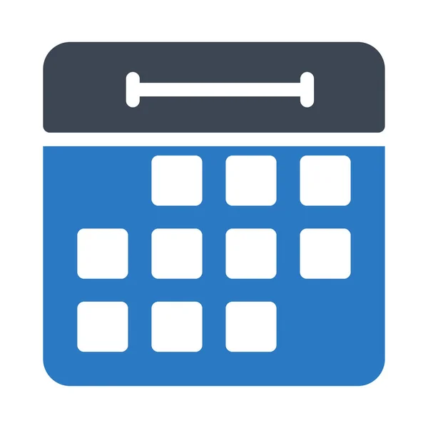 Icono Color Glifo Calendario — Vector de stock