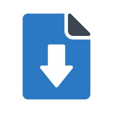 Download dosya glif renk simgesi