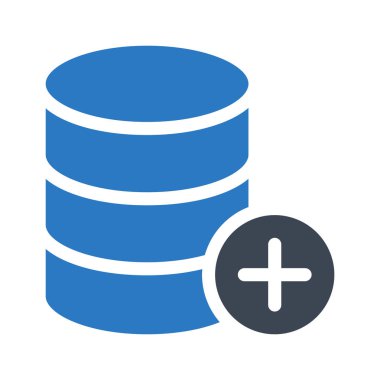 artı veritabanı glif renk simgesi