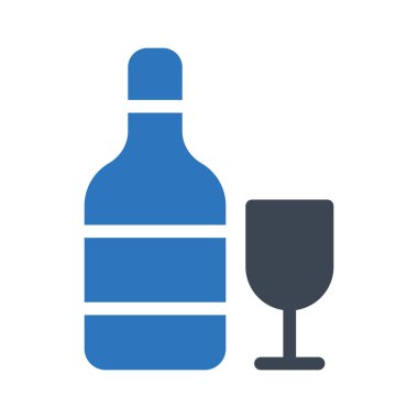 içki glif renk simgesi