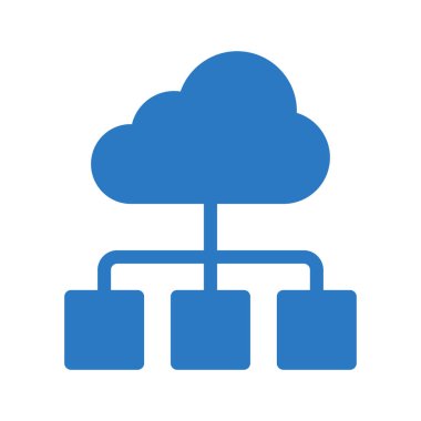 bulut ağ glif renk simgesi