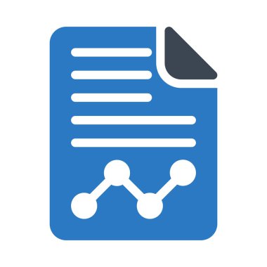 analitik grafik sayfası glif renk simgesi