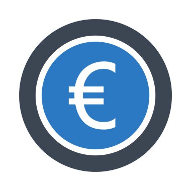 Euro coins glif renk simgesi