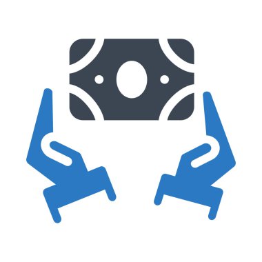 güvenli para glif renk simgesi