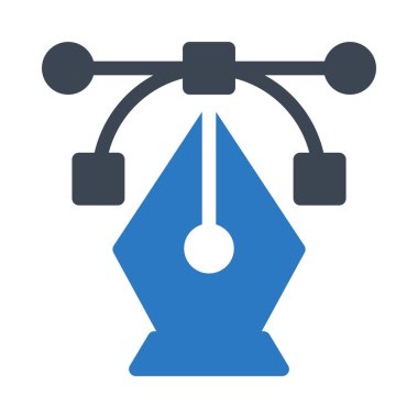 Tasarım glif renk simgesi