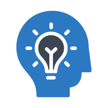 yaratıcı bir fikir glif renk simgesi