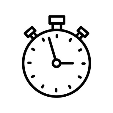 Kronometre ince çizgi simgesi