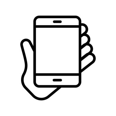 Telefon ince çizgi simgesini