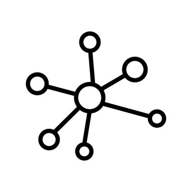 bağlantı ince çizgi simgesi