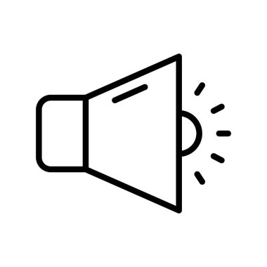 hoparlör ince çizgi simgesi