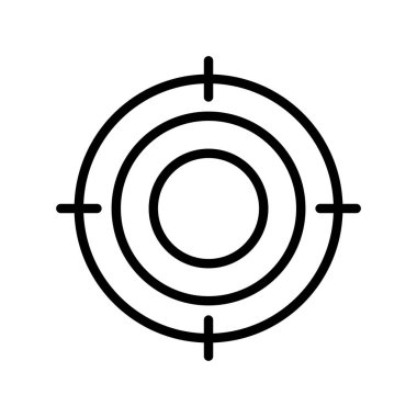 odak ince çizgi simgesi