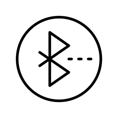 Bluetooth ince çizgi simgesi