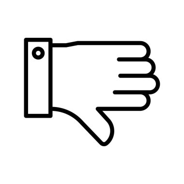 ince çizgi simgesi sevmemek