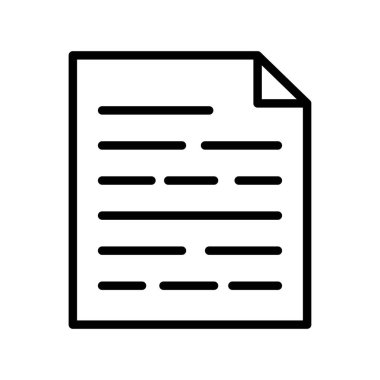 dosya ince çizgi simgesi