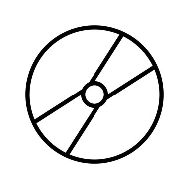 DVD ince çizgi simgesi