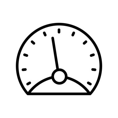 Speedmeter ince çizgi simgesi