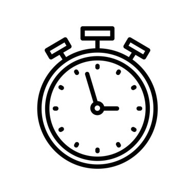 Kronometre ince çizgi simgesi