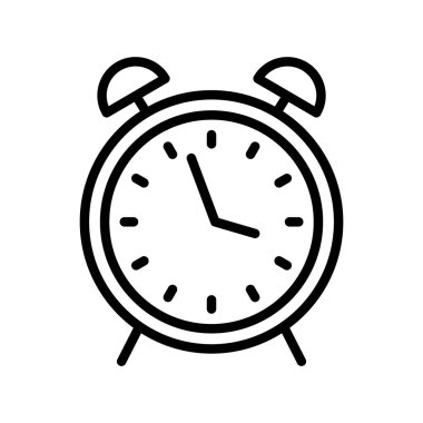 Alarm ince çizgi simgesi