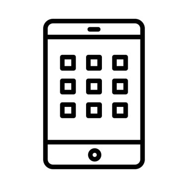 Uygulamalar ince çizgi simgesi