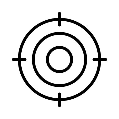 odak ince çizgi simgesi