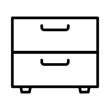 dolap ince çizgi simgesi