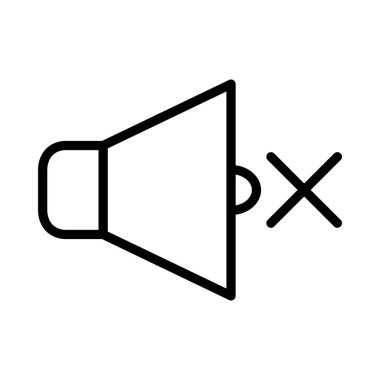 sessiz ince çizgi simgesi