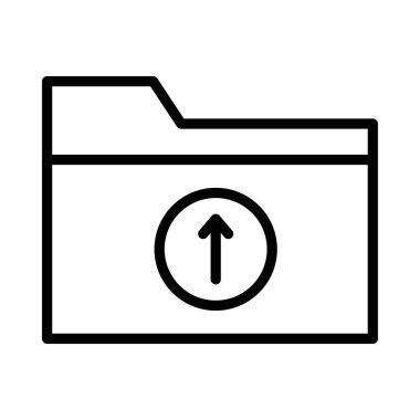 upload klasör ince çizgi simgesi