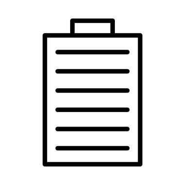 Pil ince çizgi simgesi