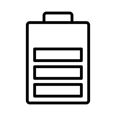 Pil ince çizgi simgesi