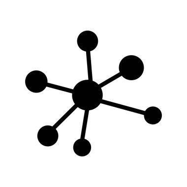 bağlantı glifleri düz simgesi