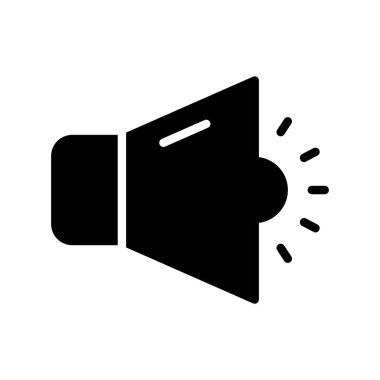 hoparlör glifleri düz simgesi