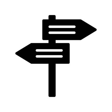 Yön boardglyphs düz simgesi