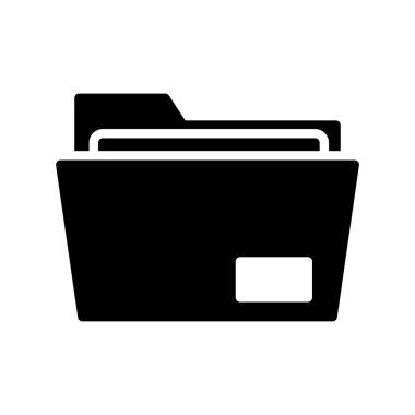 klasör glifleri düz simgesi