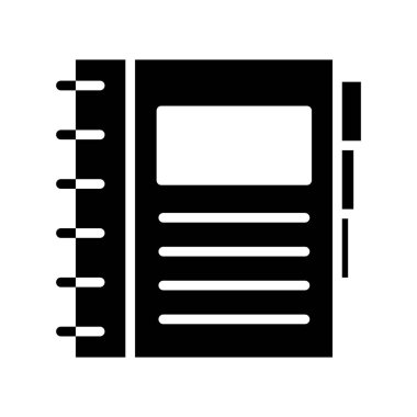 günlük glifleri düz simgesi