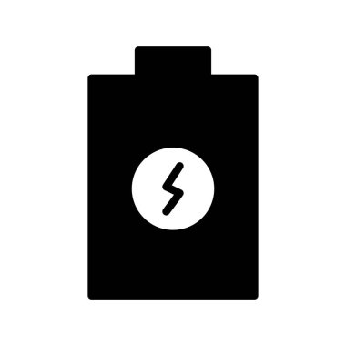 Akümülatör glifleri düz simgesi