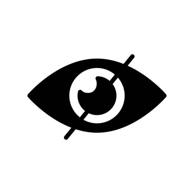 değil görüldü Glifler düz simge