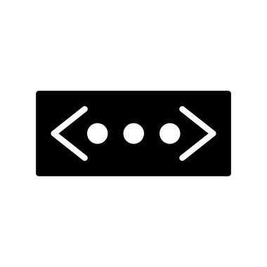 ok glifleri düz simge