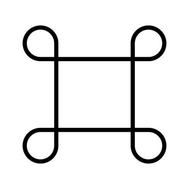 komut glifleri düz simgesi