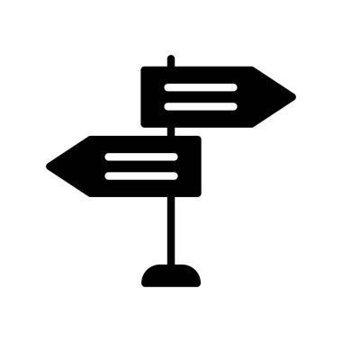 Yön panosu glifleri düz simge