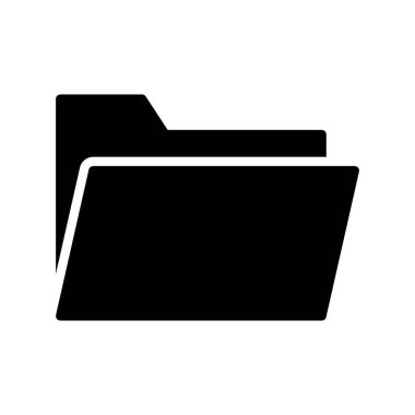 klasör glifleri düz simgesi