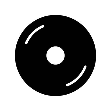 DVD glifleri düz simgesi